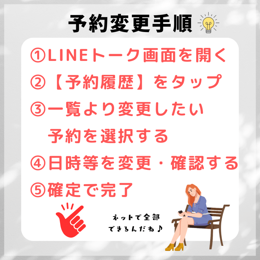 予約変更手順